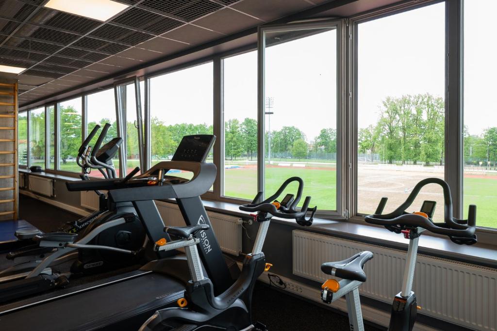 Fitness centrum a/nebo fitness zařízení v ubytování Tamme staadioni hostel