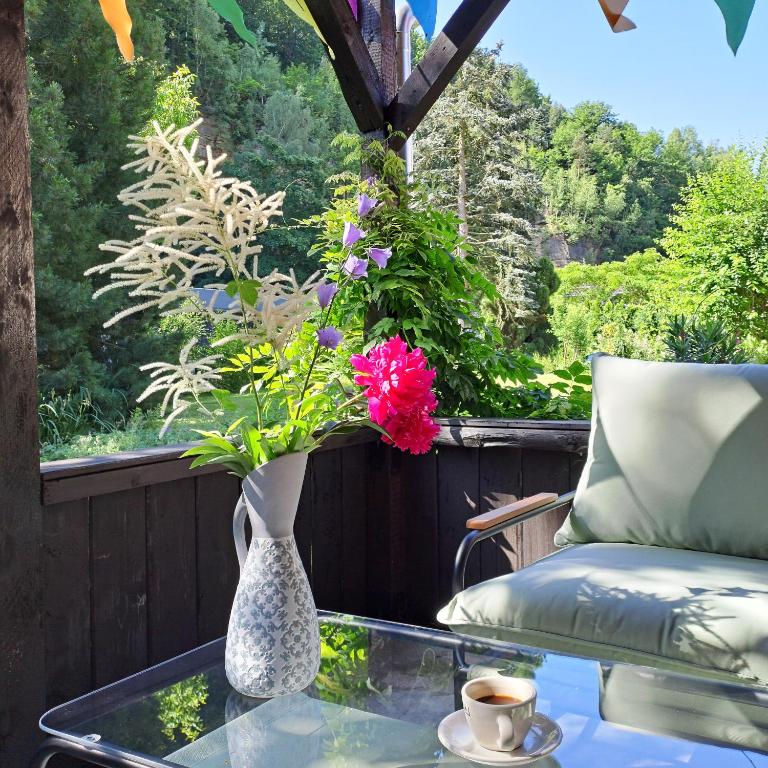 Zahrada ubytování Casa Karp "Maisonette"