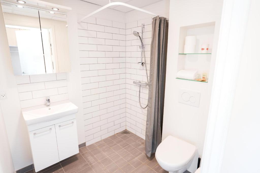 Ένα μπάνιο στο Hotel Vissenbjerg Storkro
