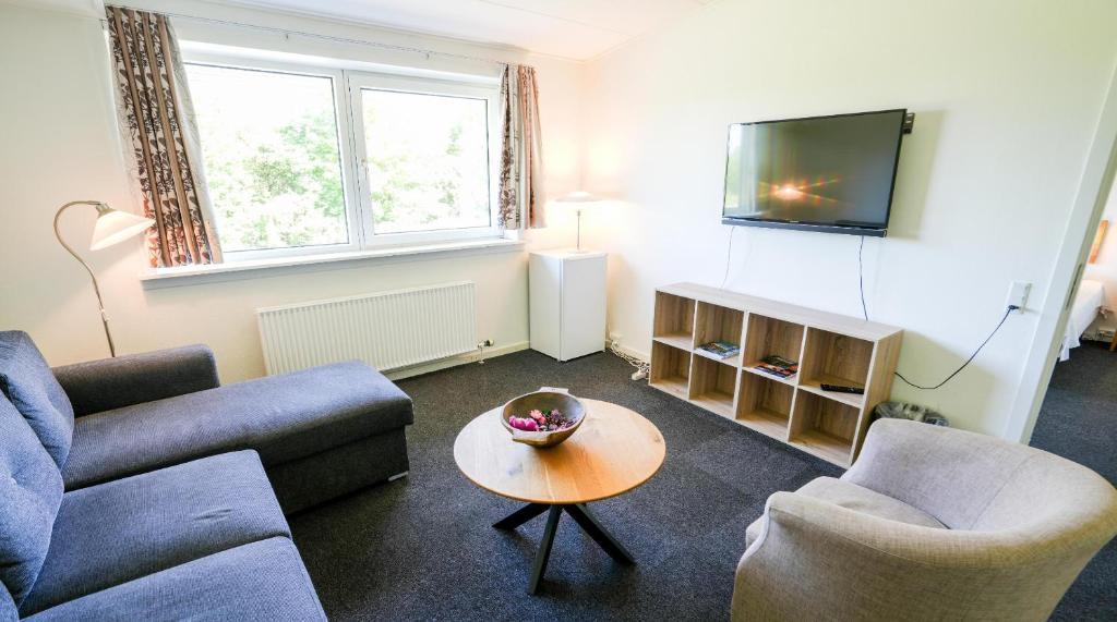 Χώρος καθιστικού στο Hotel Vissenbjerg Storkro