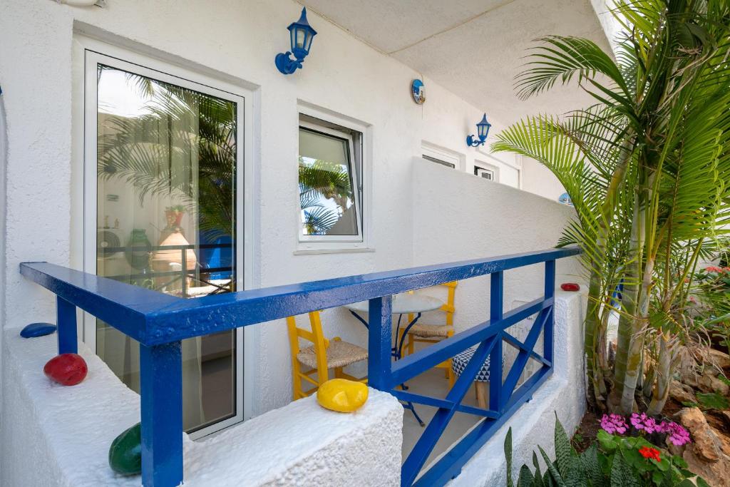 Balkón nebo terasa v ubytování Psaras Apartments