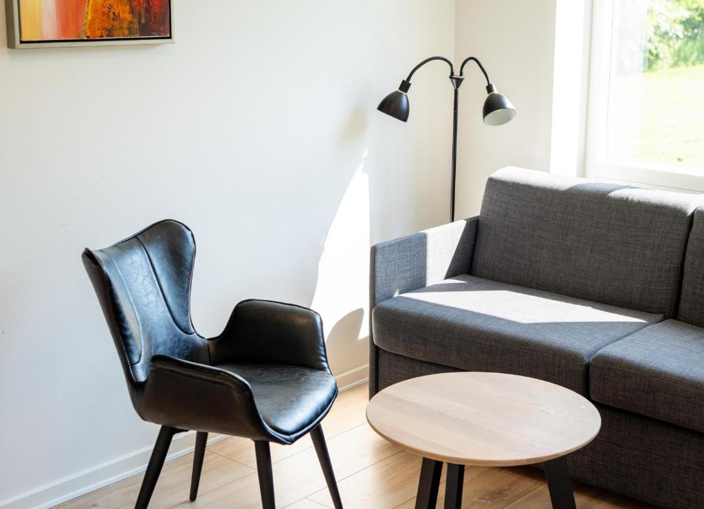 Χώρος καθιστικού στο Hotel Vissenbjerg Storkro