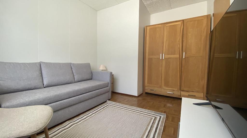 Χώρος καθιστικού στο Lakevew House Kangasniemi