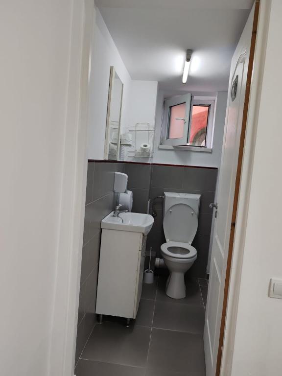 Koupelna v ubytování Casa Muresan