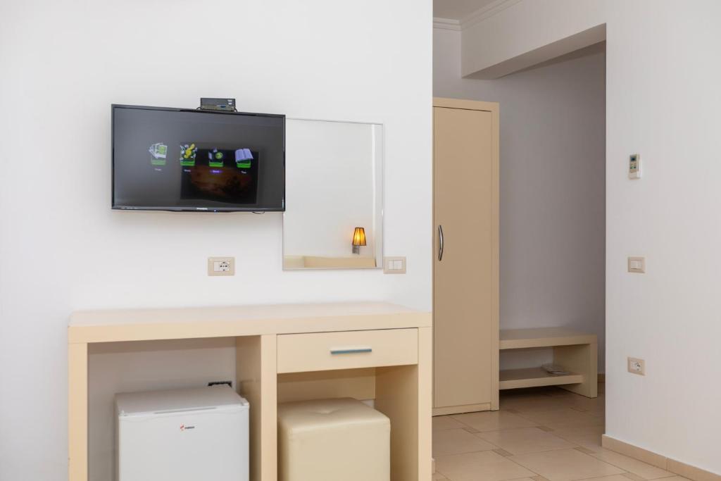 TV a/nebo společenská místnost v ubytování Hotel AGEL