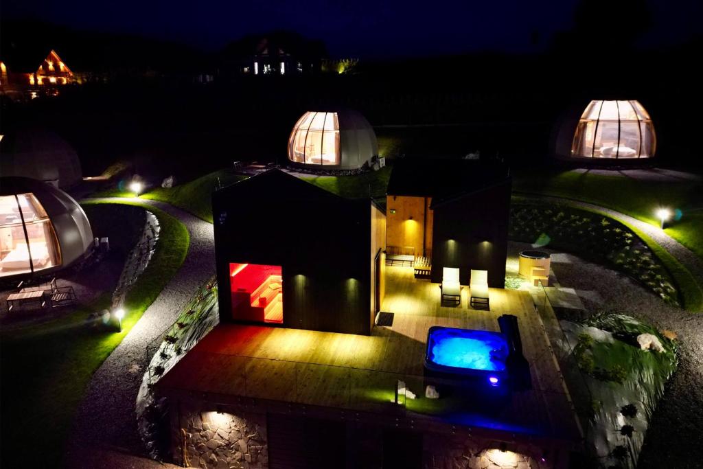 Bazén v ubytování Wisła Glamping nebo v jeho okolí