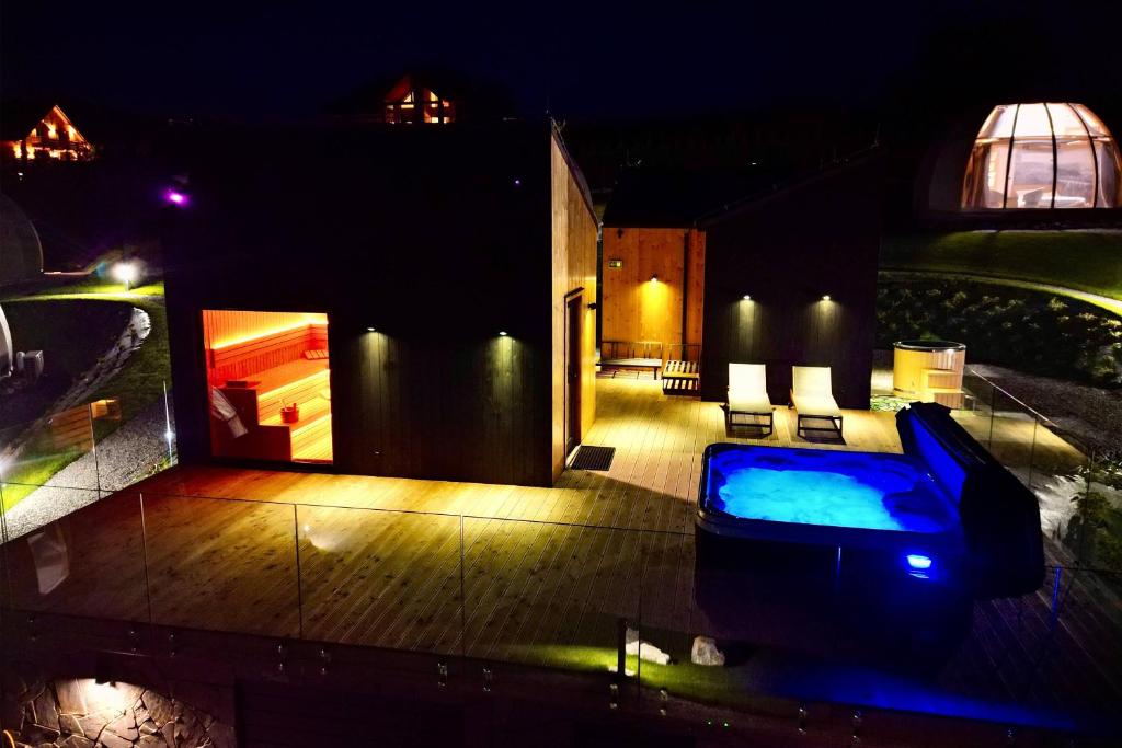Bazén v ubytování Wisła Glamping nebo v jeho okolí