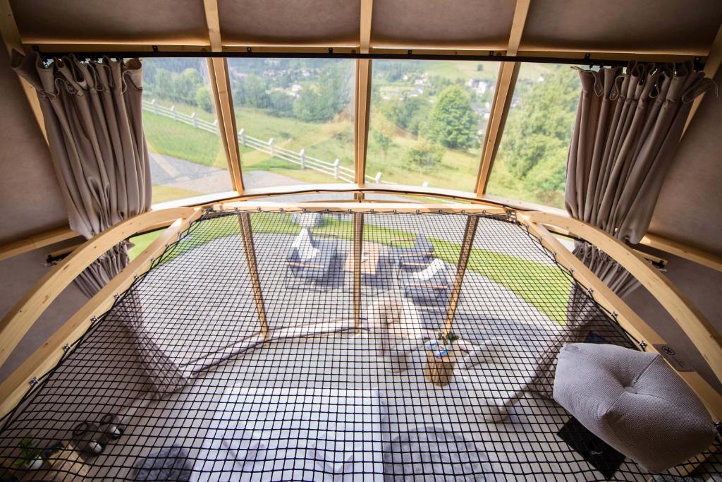 Posezení v ubytování Wisła Glamping