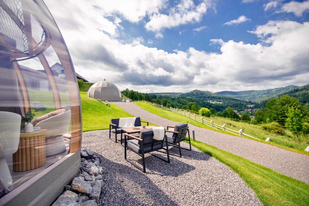 Příroda nedaleko luxury tent