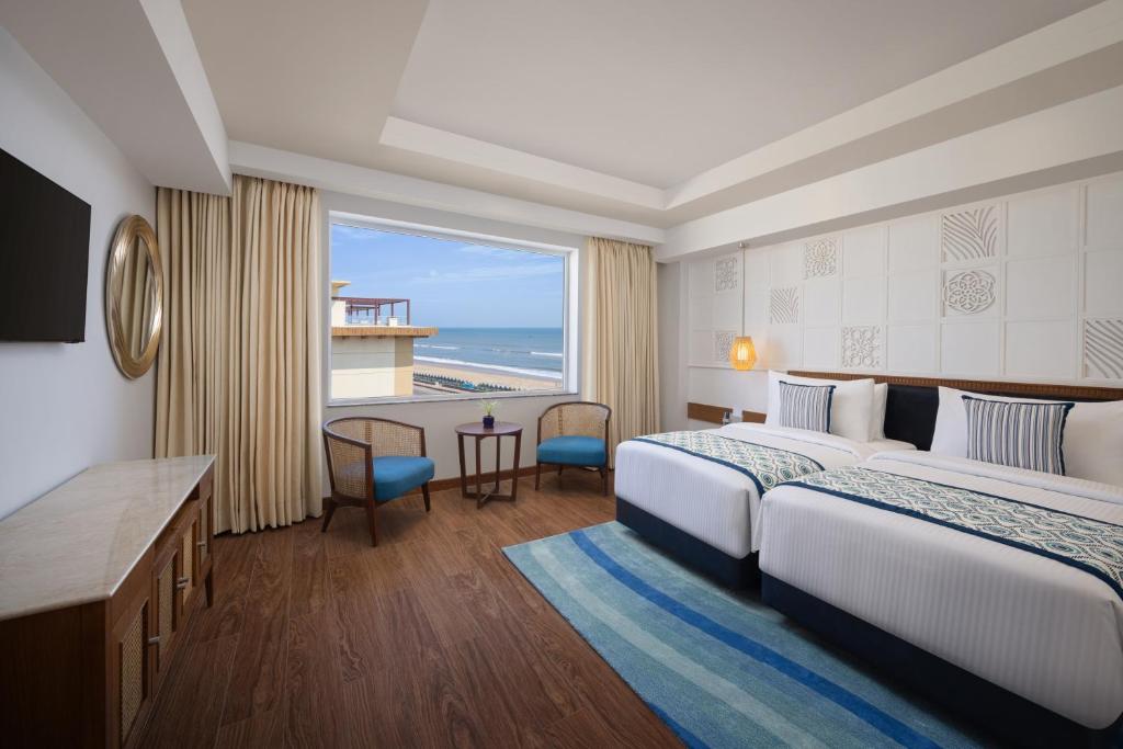 Postel nebo postele na pokoji v ubytování Fortune Beachfront, Puri - Member ITC Hotels' Group