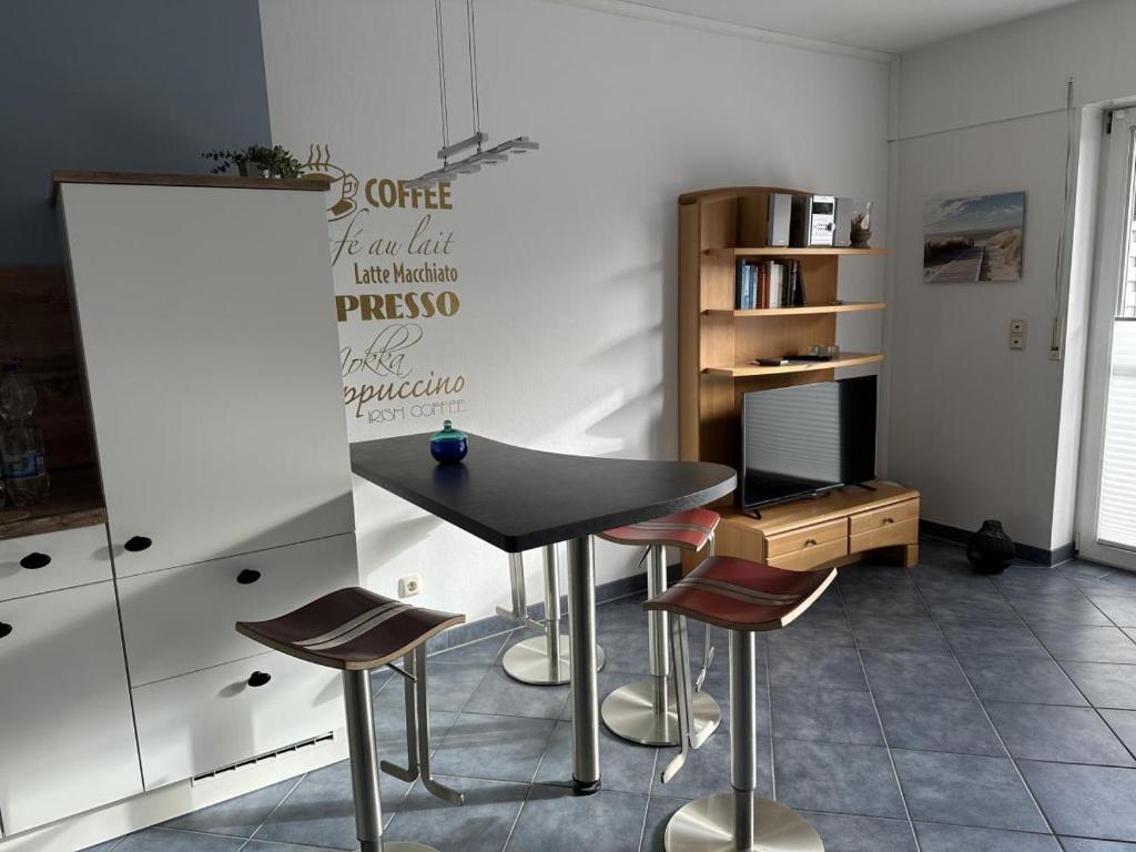 Kuchyň nebo kuchyňský kout v ubytování Seeadler, Ferienwohnung 4