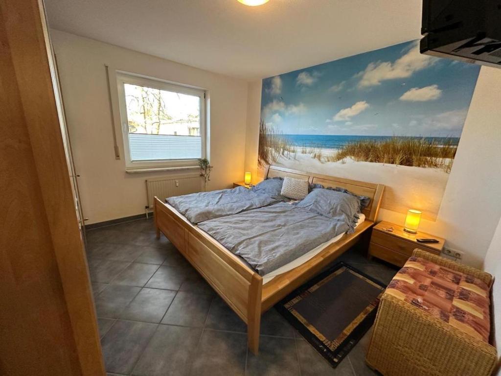 Postel nebo postele na pokoji v ubytování Seeadler, Ferienwohnung 4