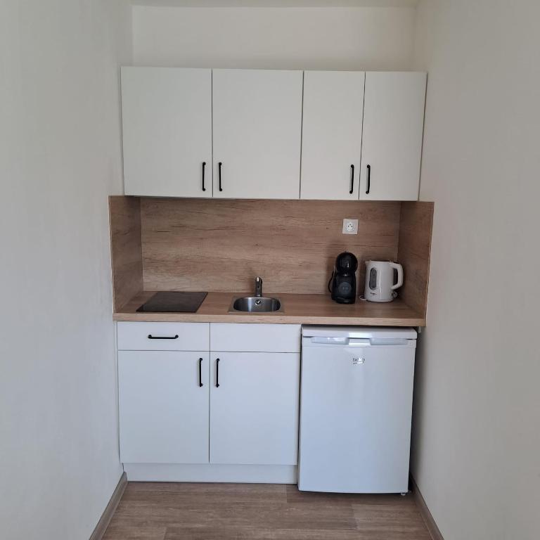 Kuhinja oz. manjša kuhinja v nastanitvi Valen apartmány Valtice
