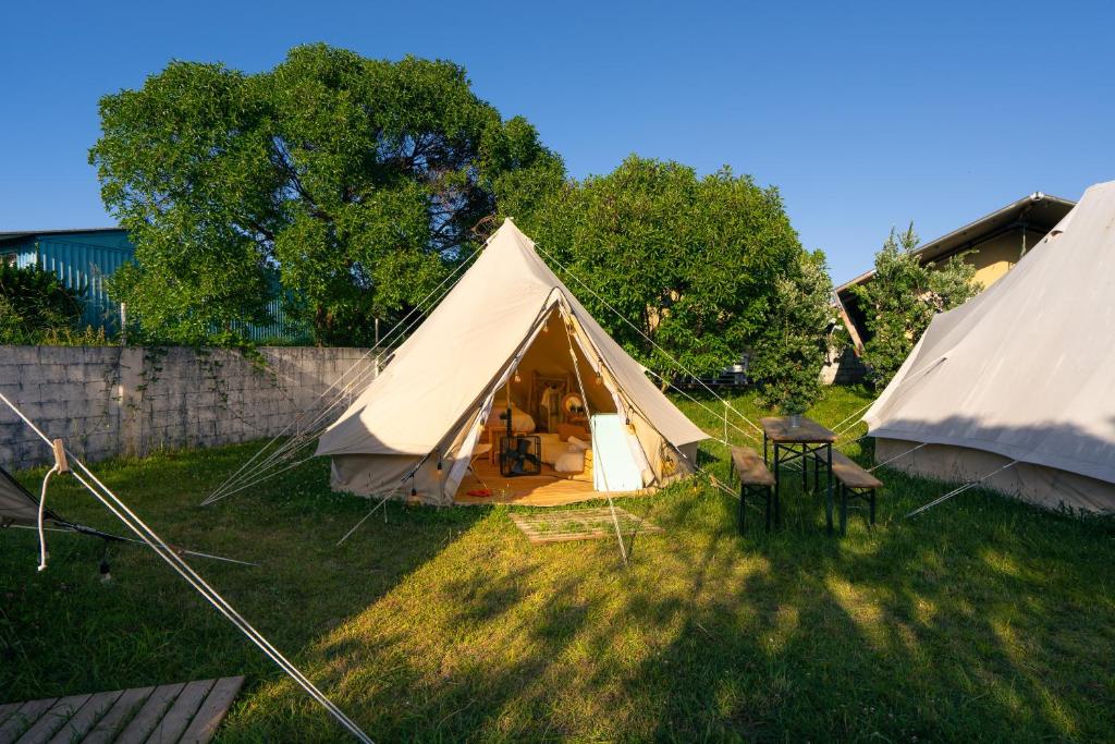Zahrada ubytování Kampaoh Lagoa