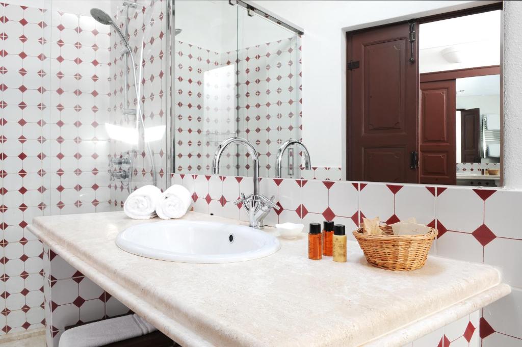 Koupelna v ubytování Hotel Lucrezia