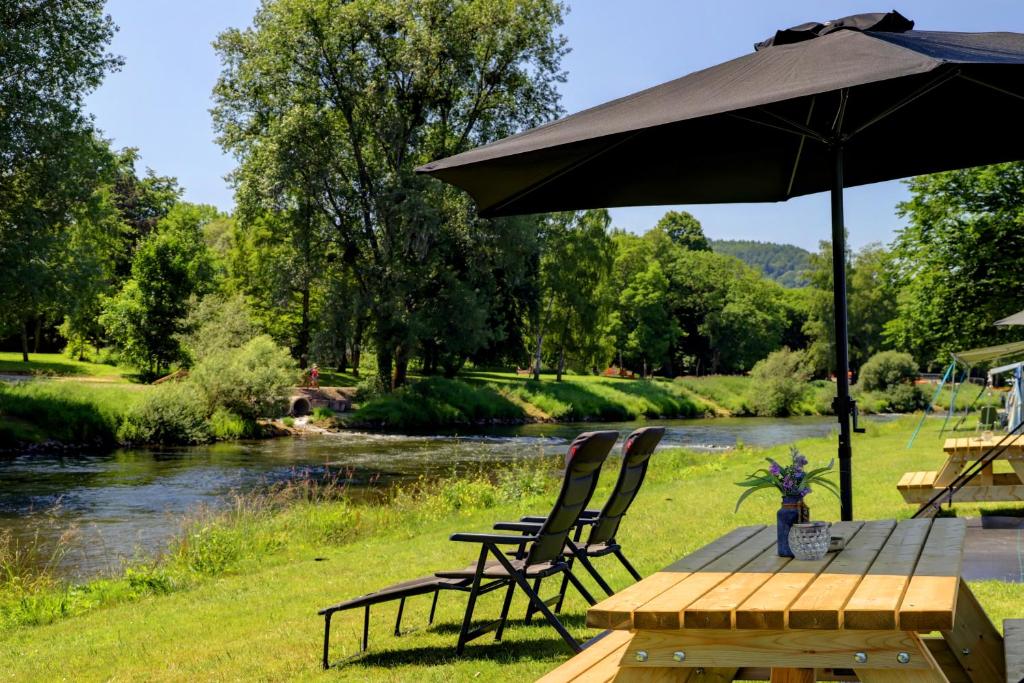 Příroda nedaleko luxury tent