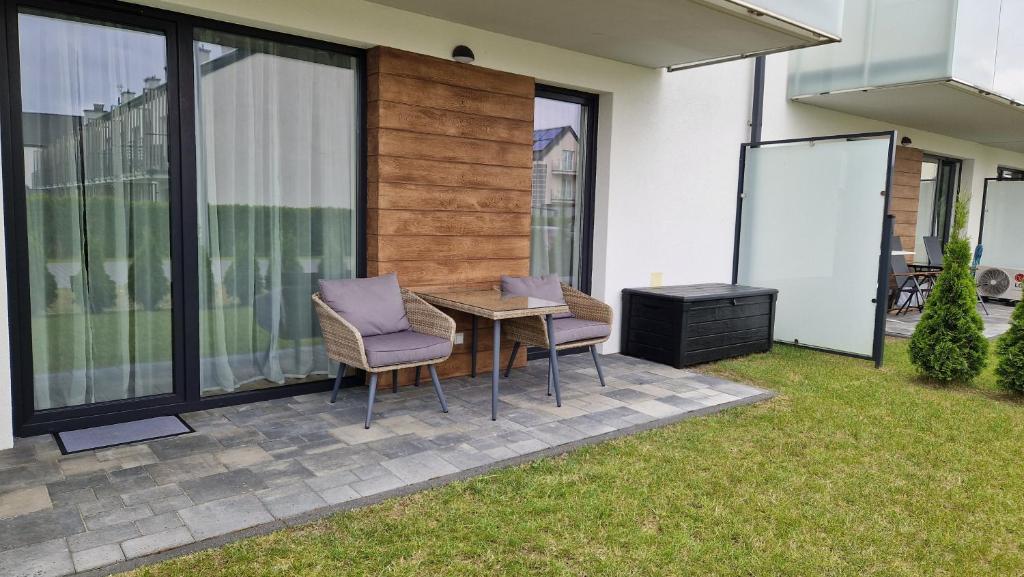 Vonkajšia záhrada v ubytovaní Apartament Loft