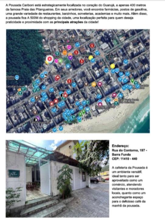 a picture of a parking lot with cars and umbrellas at CARIBONI in Guarujá