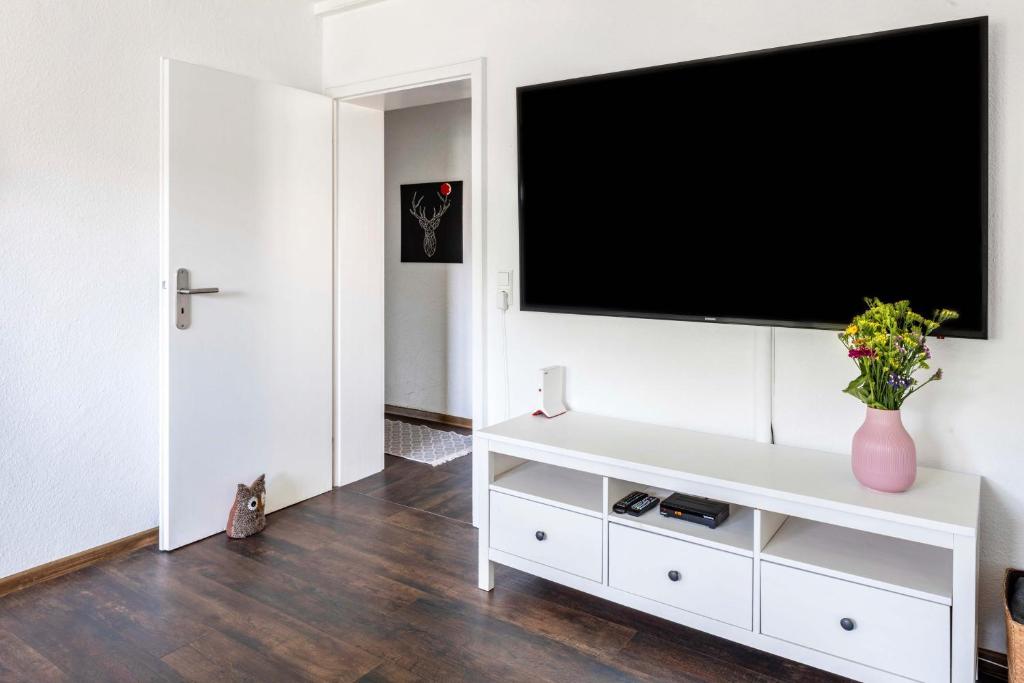 TV a/nebo společenská místnost v ubytování Haus Albi