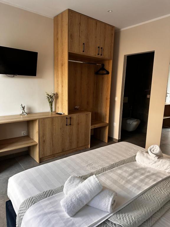 Postel nebo postele na pokoji v ubytování Panorama Hideaway
