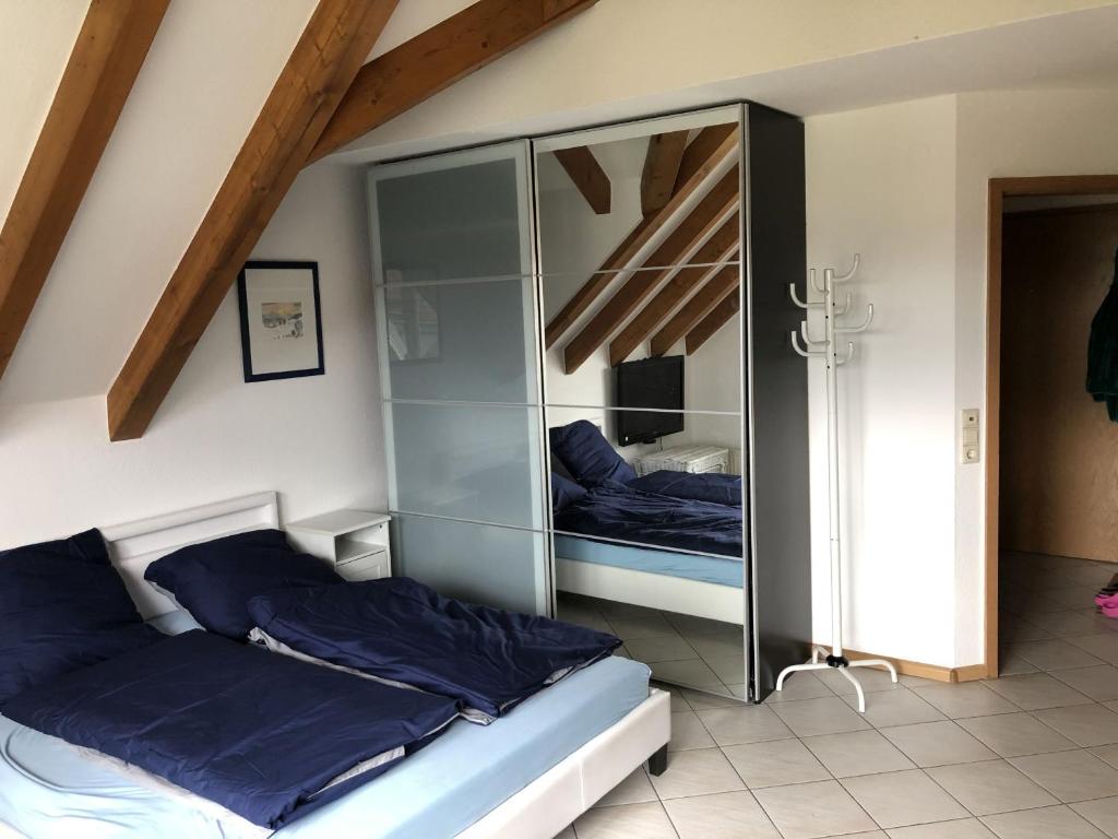 Postel nebo postele na pokoji v ubytování Ferienwohnung Tetto Piccolo