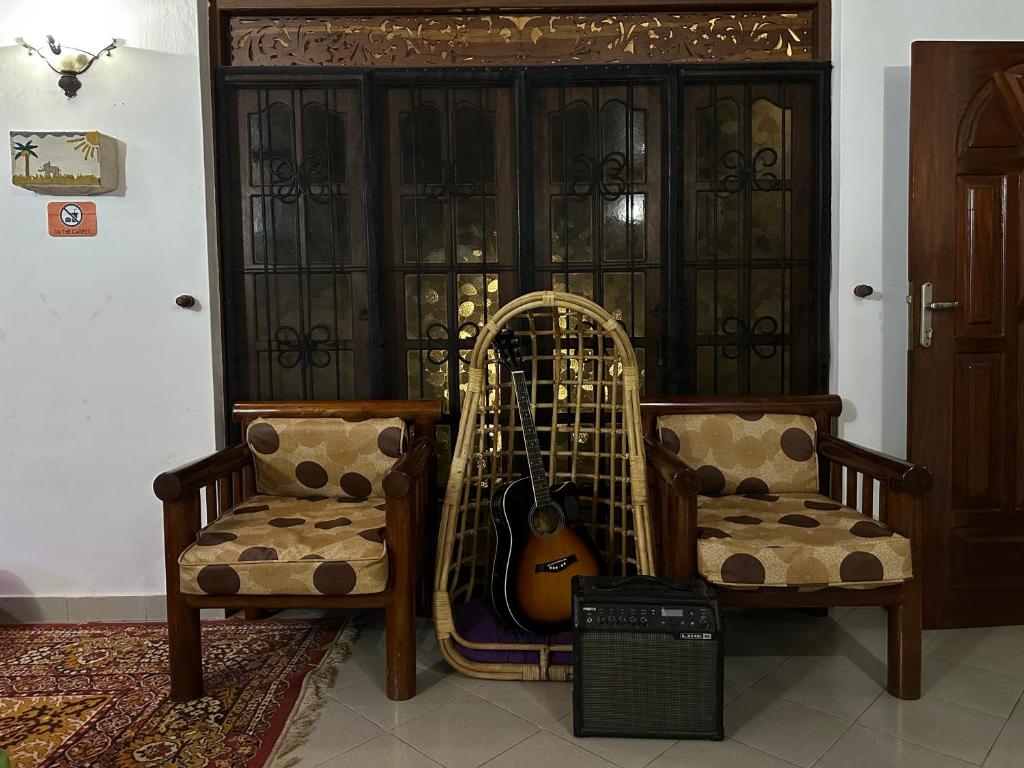 Posezení v ubytování Sky Hostel Negombo