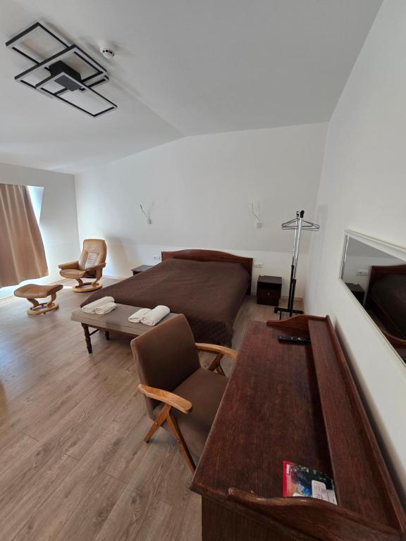 Istumisnurk majutusasutuses Hotel Sax Balkan