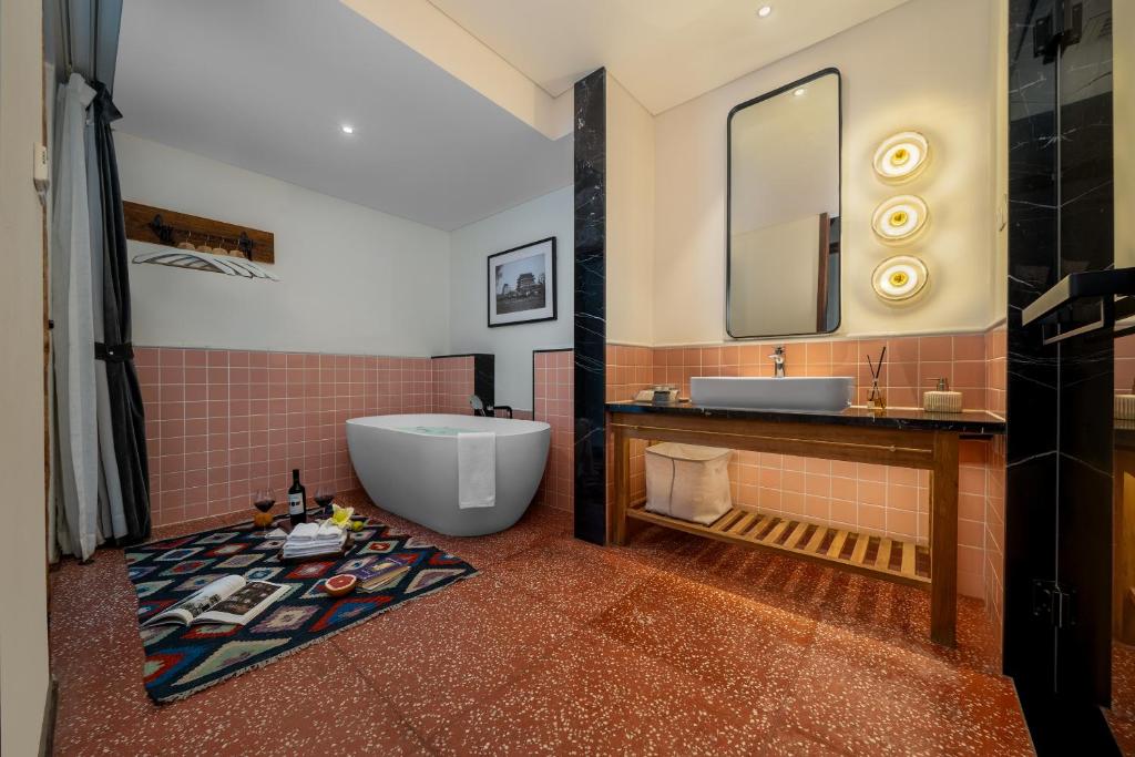 Koupelna v ubytování Peking Yard Boutique Hotel