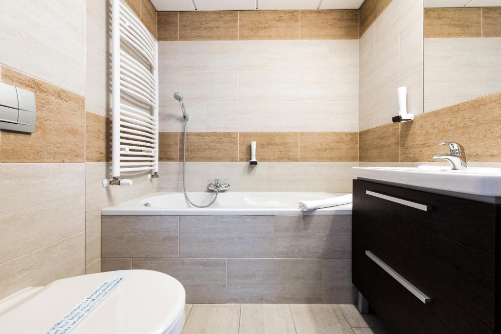 Koupelna v ubytování Hotel Garzon Plaza