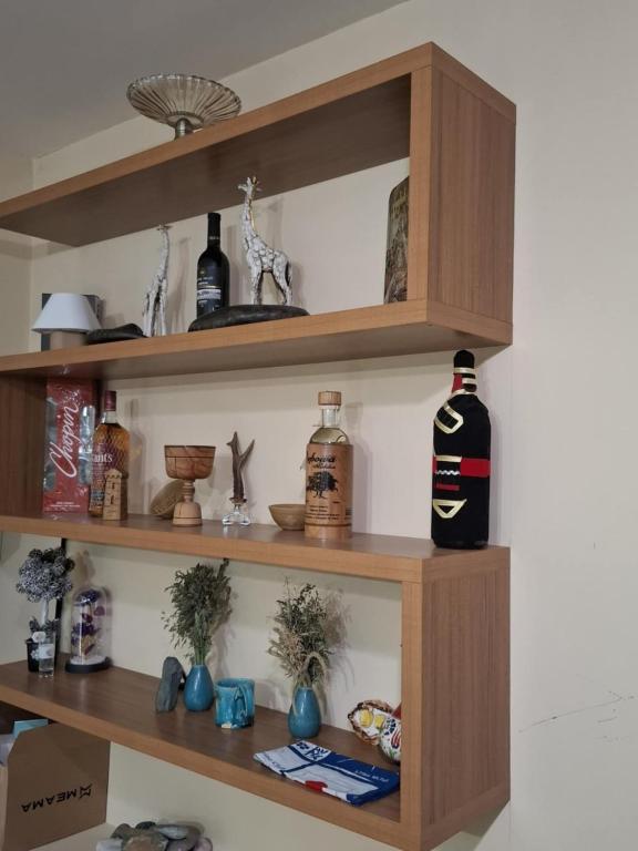 Kuchyň nebo kuchyňský kout v ubytování Lisaneli