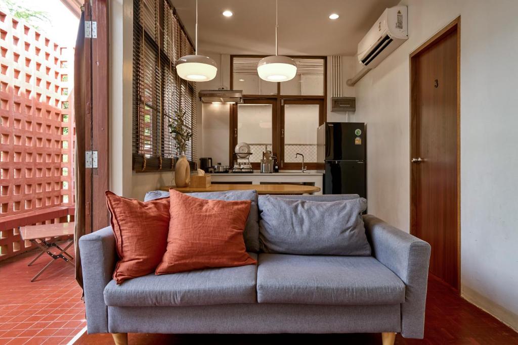Istumisnurk majutusasutuses Ray's Home,3BR with front yard,walkable to Nimman
