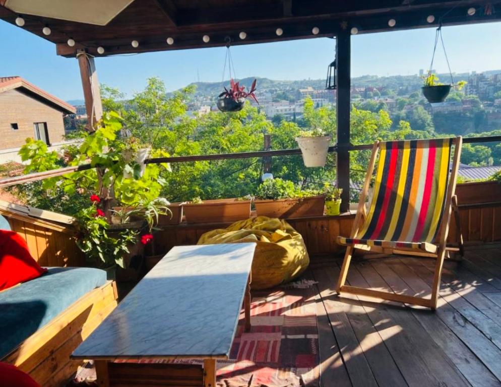 Balkón nebo terasa v ubytování Hotel Kiwi Garden
