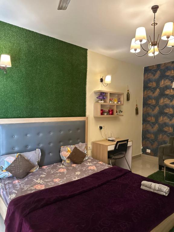 Posezení v ubytování Studio apartment advant Self Checkin Expo india