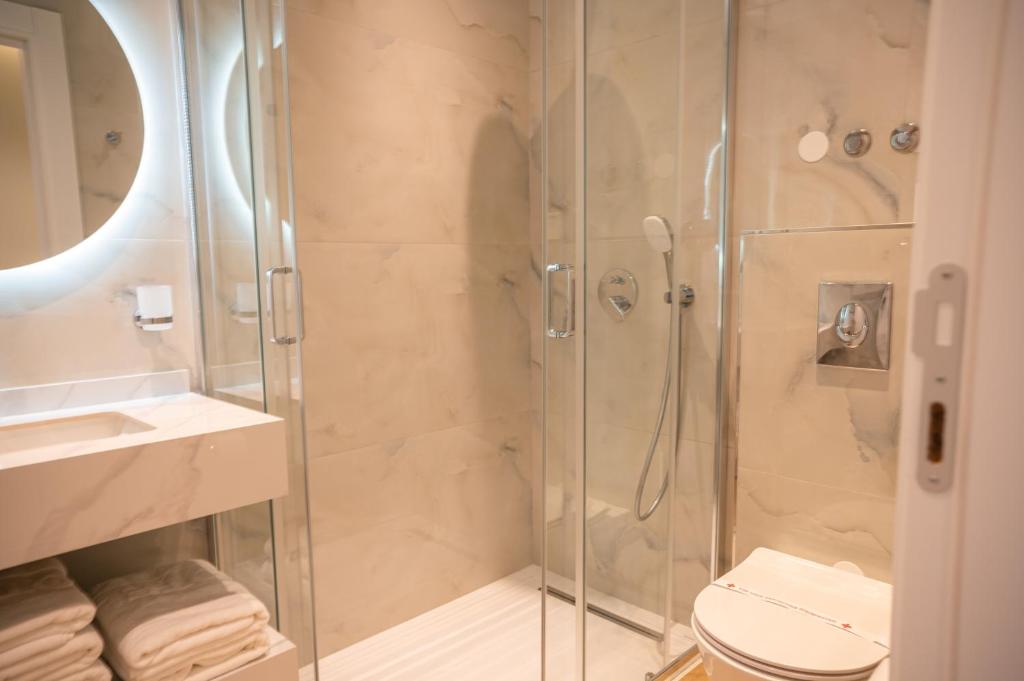 Koupelna v ubytování Guesthouse Sidro