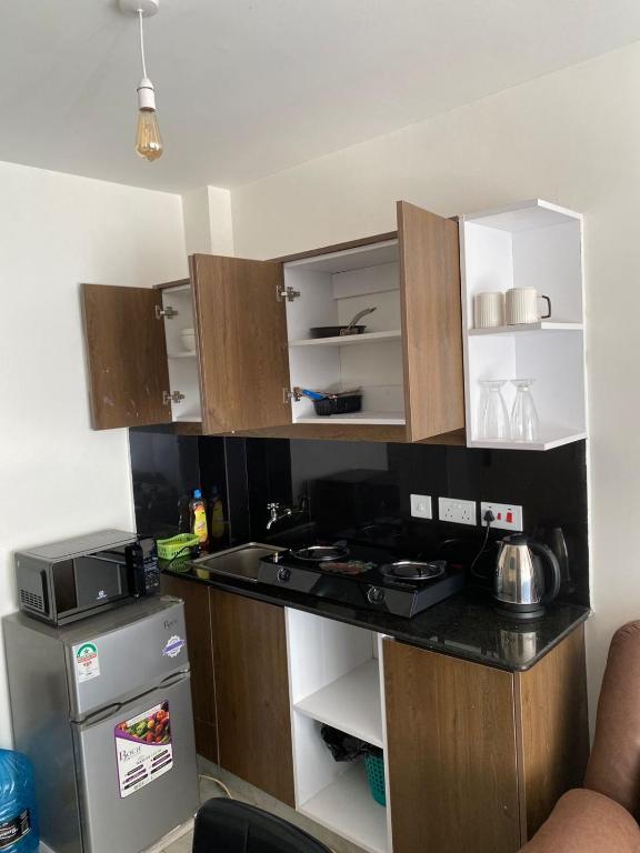 Η κουζίνα ή μικρή κουζίνα στο Atlas and Alders