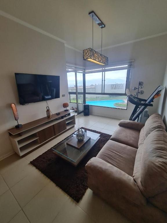 TV a/nebo společenská místnost v ubytování Insuperable ubicación y acceso