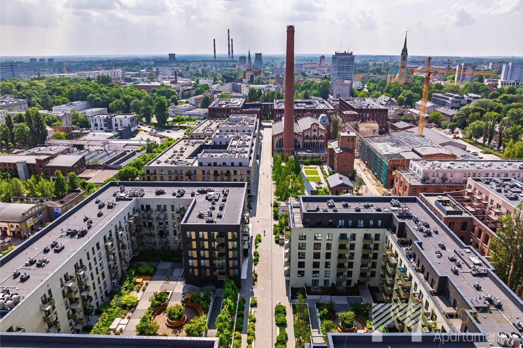 Výhľad na mesto Lodž alebo výhľad na mesto priamo z apartmánu