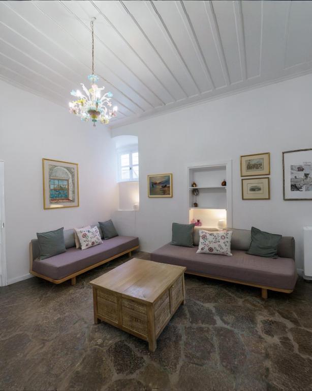 A seating area at LIVIN Hydra Garden Suite