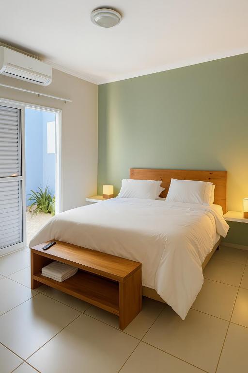 Ένα ή περισσότερα κρεβάτια σε δωμάτιο στο Villa Brotas