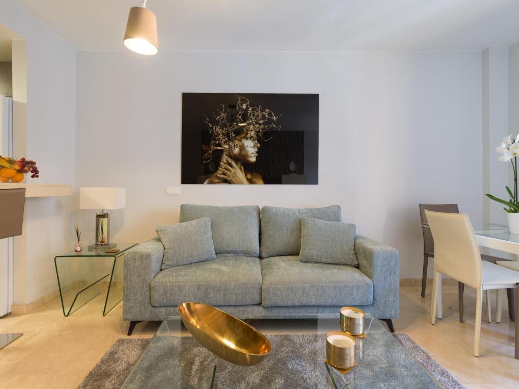 Posezení v ubytování Apartment in Las Palmas near Playa de Las Canteras