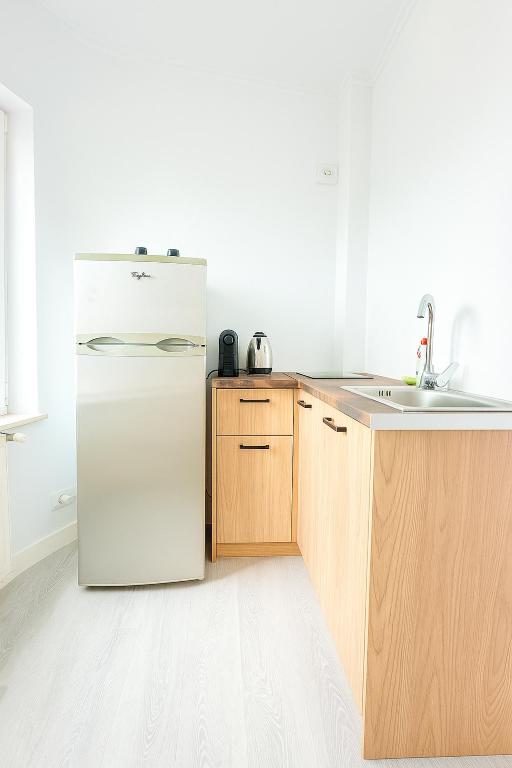 Kuchyň nebo kuchyňský kout v ubytování DD Apartments - Iuliu Moldovan