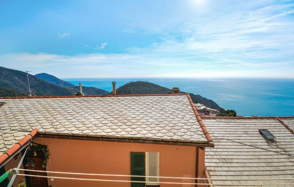 widok na ocean z dachu domu w obiekcie 2 Bedroom Gorgeous Home In Bonassola w mieście Bonassola