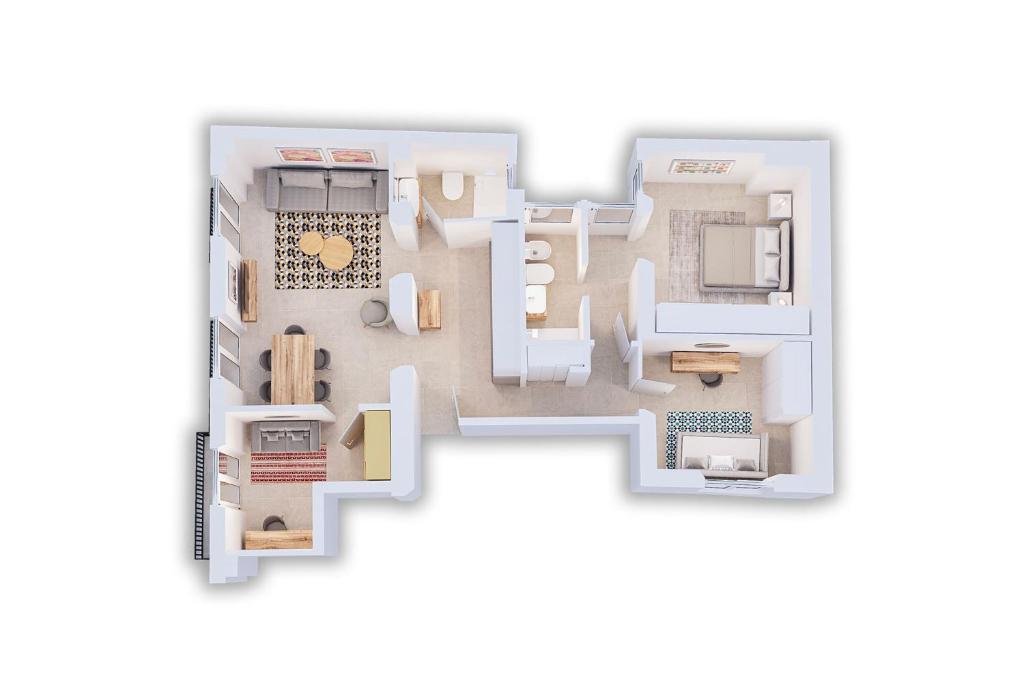Plan piętra w obiekcie Casapalma Apartment in Malaga by Solaga Holiday Homes
