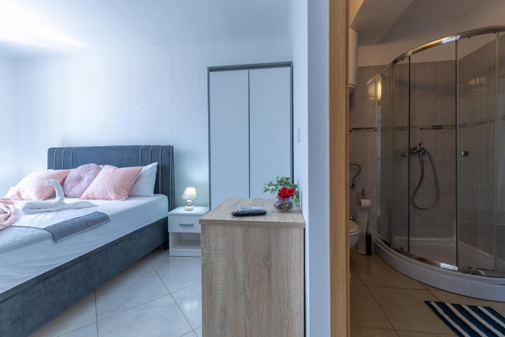 Koupelna v ubytování Rooms Vitoria on Joakim Square