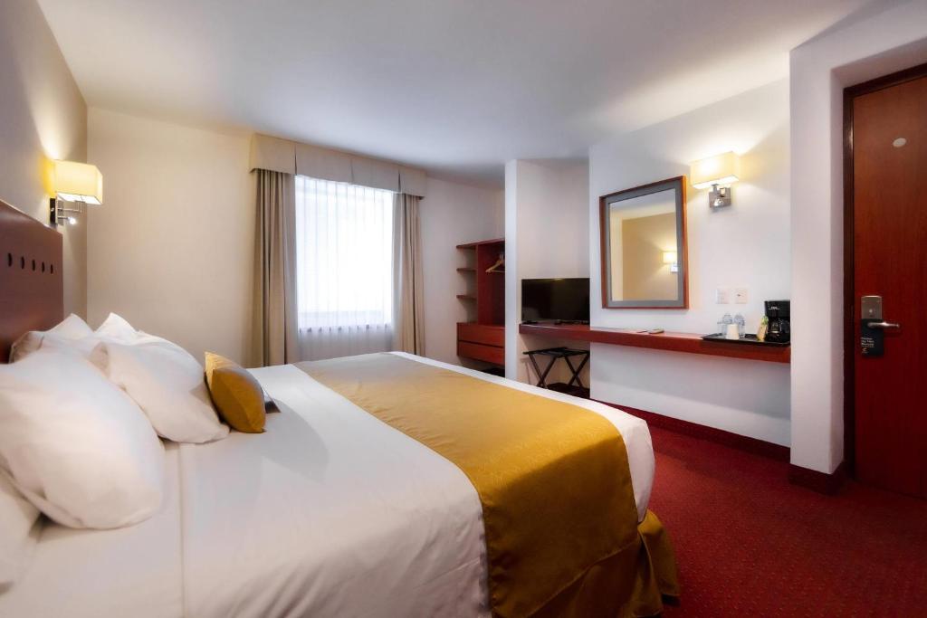TV a/nebo společenská místnost v ubytování Comfort Inn Queretaro Tecnologico