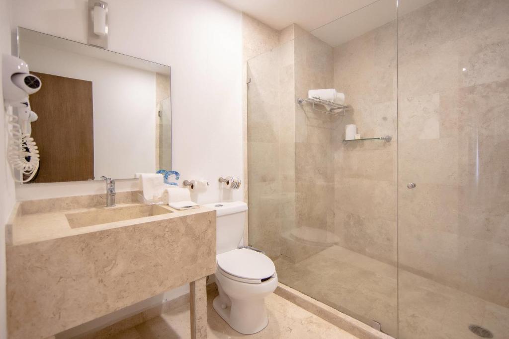 Koupelna v ubytování Comfort Inn Queretaro Tecnologico