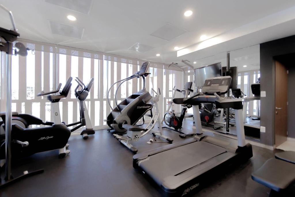 Fitness centrum a/nebo fitness zařízení v ubytování Comfort Inn Queretaro Tecnologico