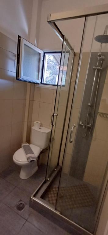 Koupelna v ubytování Villa Kavourakia