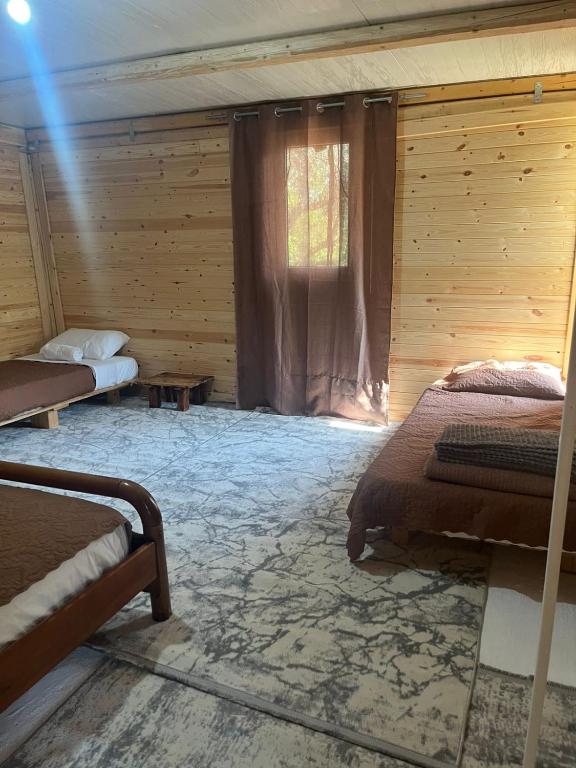 Postel nebo postele na pokoji v ubytování Eco Glamping with Pool between Nafplio and Argos