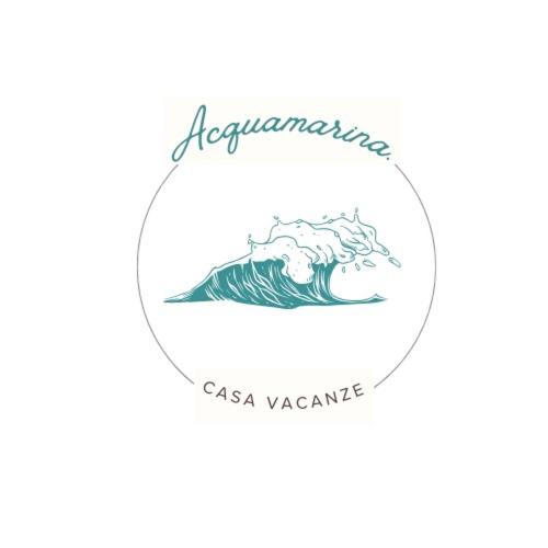 a wave in a circle with the words agnes vazquez at Acquamarina in Pachino